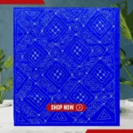 craft villa baby nokshi katha blue color