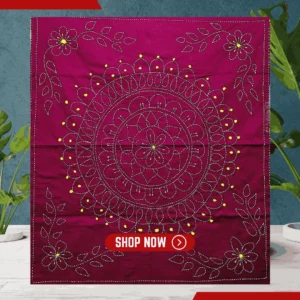 কোমল বেবি নকশী কাঁথা- ম্যাজেন্টা কালার